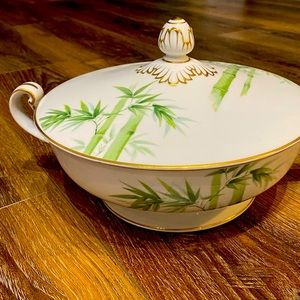 COPY - Noritake 1538G Bamboo Pattern, Round Covered Dish